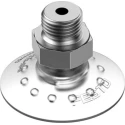 Festo 40 mm Flat Silicone Suction Cup VAS-40-1/4-SI-B 58N Holding Force, G 1/4 Vacuum Port Connection, Germany