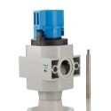 Festo Locking Shut-Off Valve Pneumatic Manual Control Valve HE Series 3/8 in, 16 bar, Die Cast Aluminium Body HE-D-MAXI