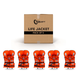 Buy Robustt Life Jacket Polyester Fabric with EPE Foam(5 piece)