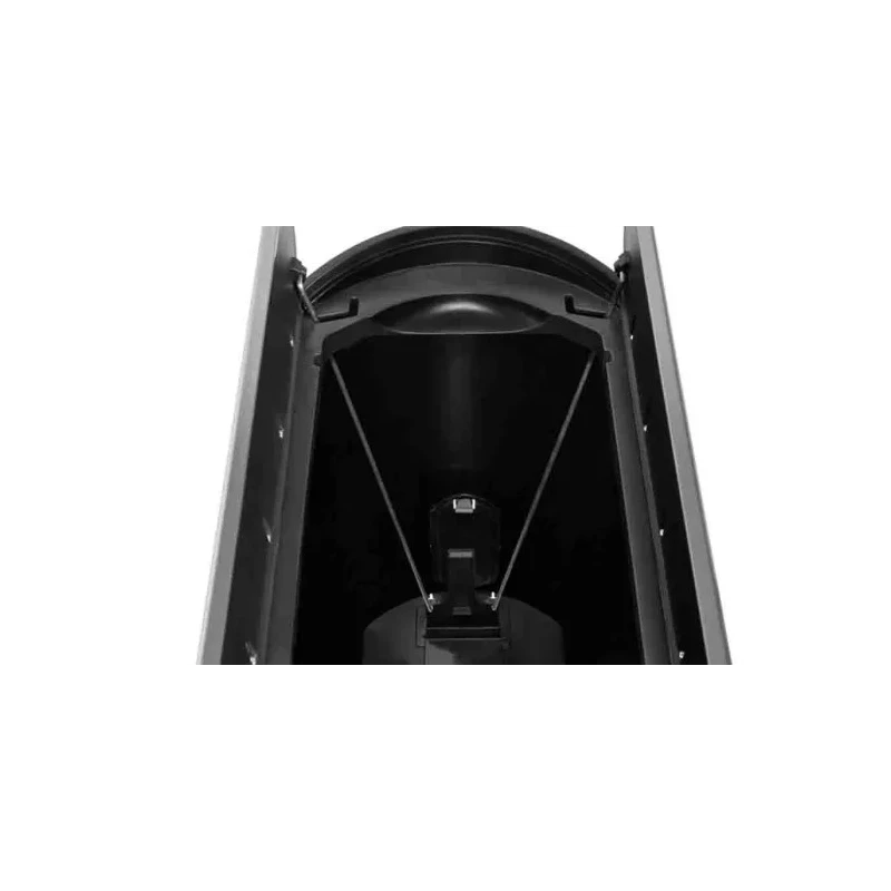 Rubbermaid Commercial Products Slim Jim Black Pedal Galvanised Steel Waste Bin 50L 1901993