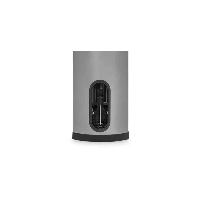 Rubbermaid Commercial Products Slim Jim Black Pedal Galvanised Steel Waste Bin 50L 1901993