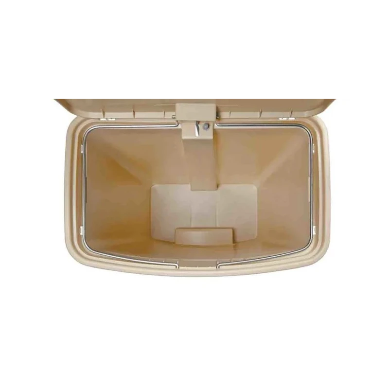 Rubbermaid Commercial Products Slim Jim Pedal Resin Waste Bin 50L Yellow 1883575