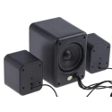 RS PRO 11W 2.1 PC Speaker Set 90 to 18 KHz Frequency Response USB Powered 3.5mm Jack 201-3518