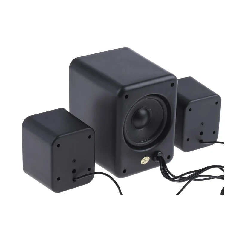 RS PRO 11W 2.1 PC Speaker Set 90 to 18 KHz Frequency Response USB Powered 3.5mm Jack 201-3518