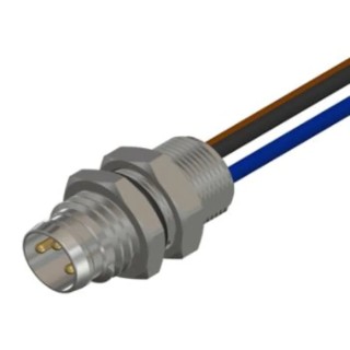 RS PRO Circular Connector Adapter M12 to RJ54 3 Male 1 Contact 3A 60V IP67 201-7168