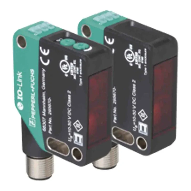 Pepperl + Fuchs Through Beam Photoelectric Sensor Block Style 40 m Detection NPN/PNP Output IP69K OBE40M-R200-S2EP-IO-V1-L