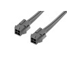 Molex Wire to Board Cable 4 Way Male Micro-Fit 3.0 to 4 Way Male Unterminated Nylon Jacket 600mm 2147582043