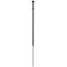 Vikan Grey Aluminium Telescopic Mop Handle 1.24 m Diameter 29 mm for Use with Vikan Mop Frame 296218