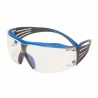3M SecureFit Over Specs Safety Glasses Polycarbonate Lens Anti-Scratch Anti-Fog Coating SF401XSGAF-BLU