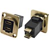 RS PRO Feedthrough USB Connector 2 Port USB Type C Panel Mount 30V AC 3A IP40 IP40