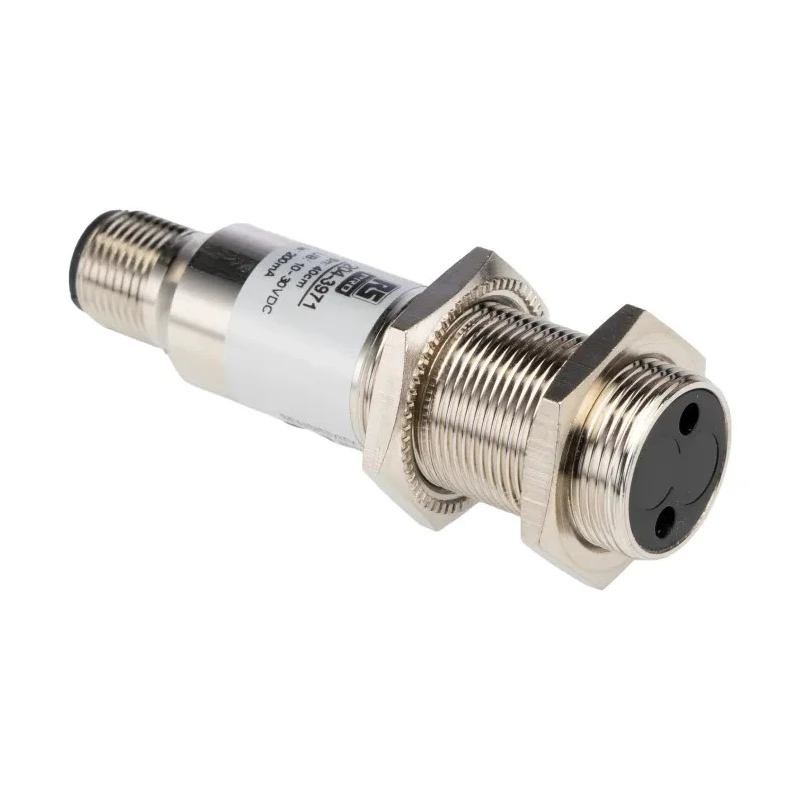 RS PRO Diffuse Reflection Photoelectric Sensor Barrel Sensor 0.4 m PNP NO/NC M12 Connector IP67 IP67