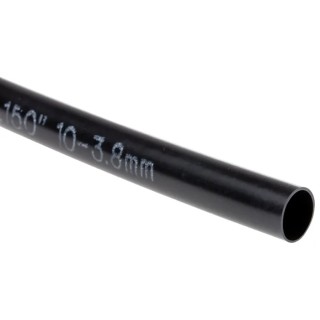 TE Connectivity Heat Shrink Tubing Black 10.1 mm Sleeve Diameter x 1.2 m Length 3:1 Ratio BSTS-04X4