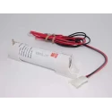 RS PRO 2.4 V NiCd Rechargeable D Battery Pack 2 Cells 4Ah with AMP Connector 204-2750