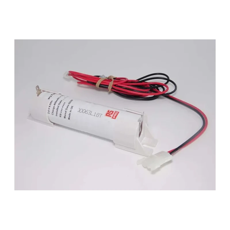 RS PRO 2.4 V NiCd Rechargeable D Battery Pack 2 Cells 4Ah with AMP Connector 204-2750