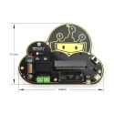 DFRobot Micro IoT Expansion Board for BBC Micro-bit with Wi-Fi, OLED, Motor Driver, Servo, Li-ion Battery Charging MBT0012