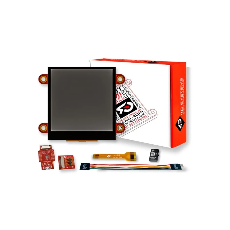 4D Systems Graphics Display Development Kit 2.5in TFT 240x240 Resolution with Capacitive Touch SK-pixxiLCD-25P4-CTP