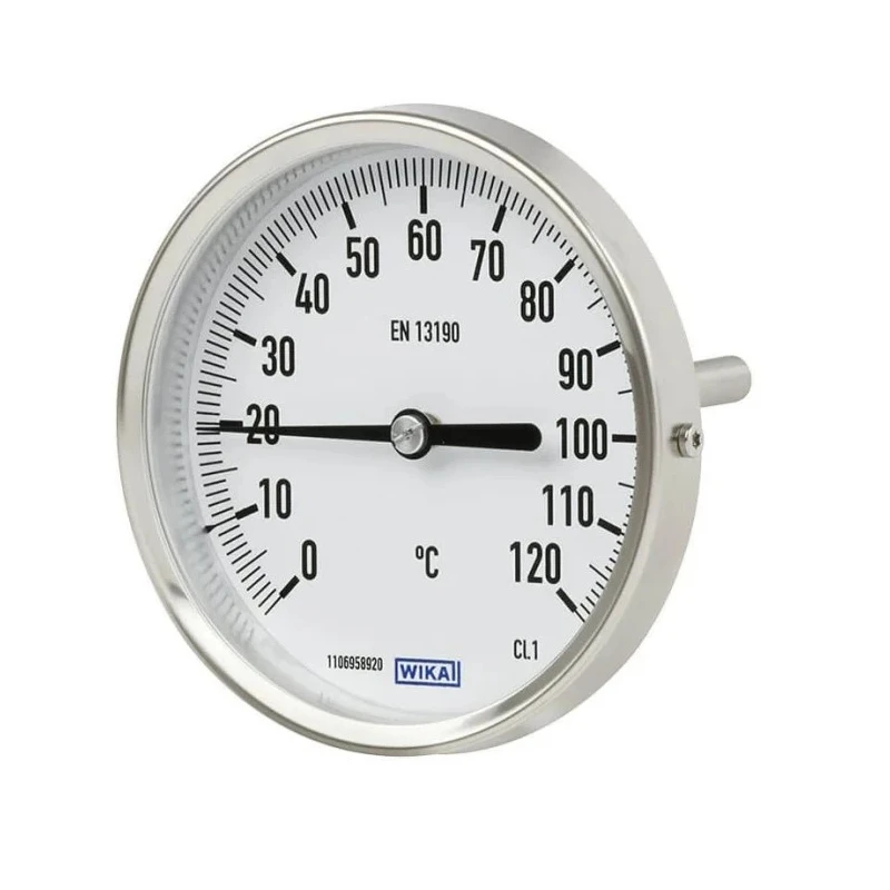 WIKA Dial Thermometer, Plastic Case, Threaded Connection, 63mm Dial Size, Accuracy ±5%, Max. Temp 60°C 14138808