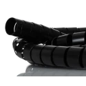RS PRO Spiral Cable Wrap Black Polypropylene 27 mm Maximum Bundle Diameter 2m Length 204-4421