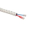 RS PRO Spiral Cable Wrap, Polypropylene, Flexible, Reusable, Halogen-Free, 27 mm Max Bundle Diameter, 25 mm Nominal 204-4423