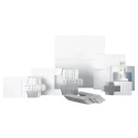 SKF Grey Stainless Steel Pre-Cut Shim 125 mm x 125 mm x 0.5 mm, Slot Width 45 mm TMAS 125-050