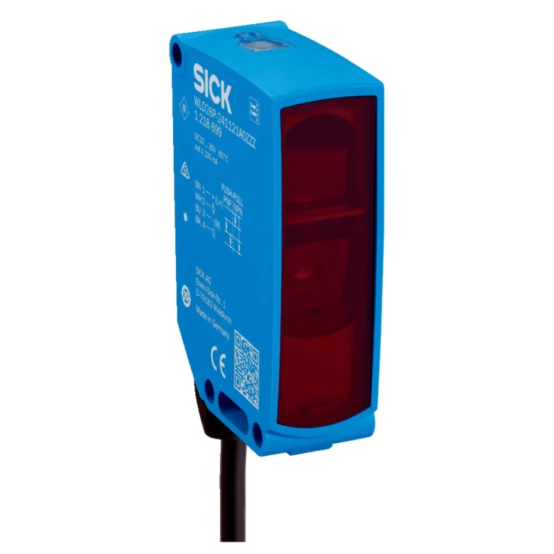 SICK Polarised Retro Reflection Photoelectric Sensor, Block Style, 18 m Detection Range, NPN Output WLA26P-34162100A00