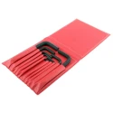 Facom 10 Piece L Metric Hex Key Set, Hex Sizes 1/16", 5/64", 3/32", 1/8", 5/32", 3/16", 7/32", 1/4", 5/16", 3/8" 82H.JU10
