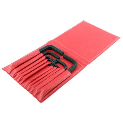 Facom 10 Piece L Metric Hex Key Set, Hex Sizes 1/16", 5/64", 3/32", 1/8", 5/32", 3/16", 7/32", 1/4", 5/16", 3/8" 82H.JU10