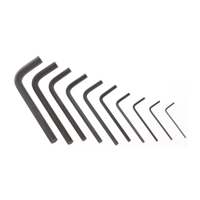 Facom 10 Piece L Metric Hex Key Set, Hex Sizes 1/16", 5/64", 3/32", 1/8", 5/32", 3/16", 7/32", 1/4", 5/16", 3/8" 82H.JU10