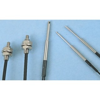 Omron Plastic Fibre Optic Sensor 3.3 mm, LED Light Source, Cable Terminal, Polyethylene Housing, IP67, E32 Series 