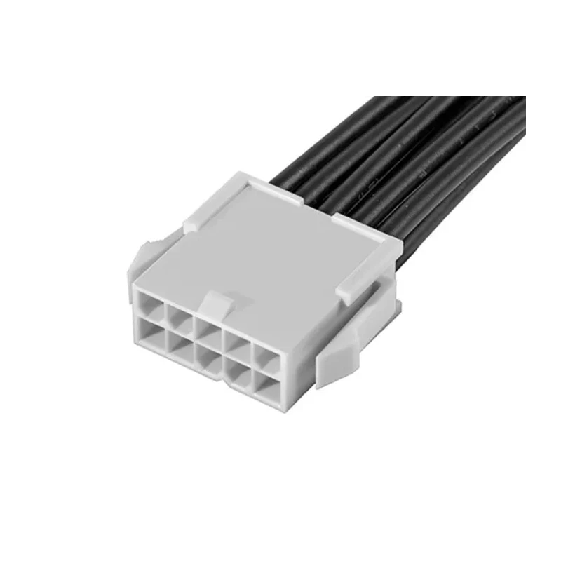 Molex Wire to Board Cable 10 Way Male Mini-Fit Jr Male Unterminated Nylon Jacket Black 600V 150mm 215328-2101