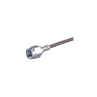 HUBER+SUHNER Coaxial Connector Cable Male SMA, 50 Ω, 18 GHz, Straight Body Crimp, Series 11_SMA-50-2-56/199_NE