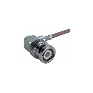Huber+Suhner 16_BNC-75-2-3/133_NE Series Coaxial Connector Cable Male BNC 75 Ω Right Angle Body Crimp 16_BNC-75-2-3/133_NE