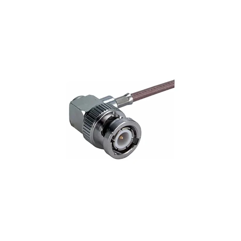 Huber+Suhner 16_BNC-75-2-3/133_NE Series Coaxial Connector Cable Male BNC 75 Ω Right Angle Body Crimp 16_BNC-75-2-3/133_NE