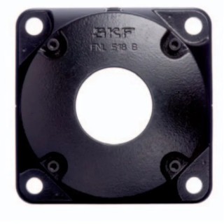 SKF Bearing Unit Flange Type 4 Hole Round, Steel, 80mm Inside Diameter, 210x210x118 mm Dimensions FNL 518 B