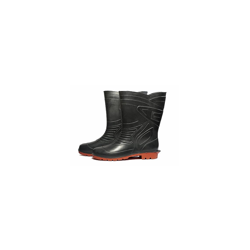 Buy HEALTH SAFE Gum Boot Size 10, Black & Red - Heavy Duty Boot