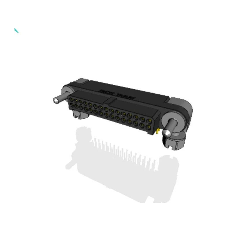 Amphenol Socapex MHDAS Series Right Angle PCB Header 30 Contacts 1.27 mm Pitch 2 Row Shrouded MHDAS2M030YCE11