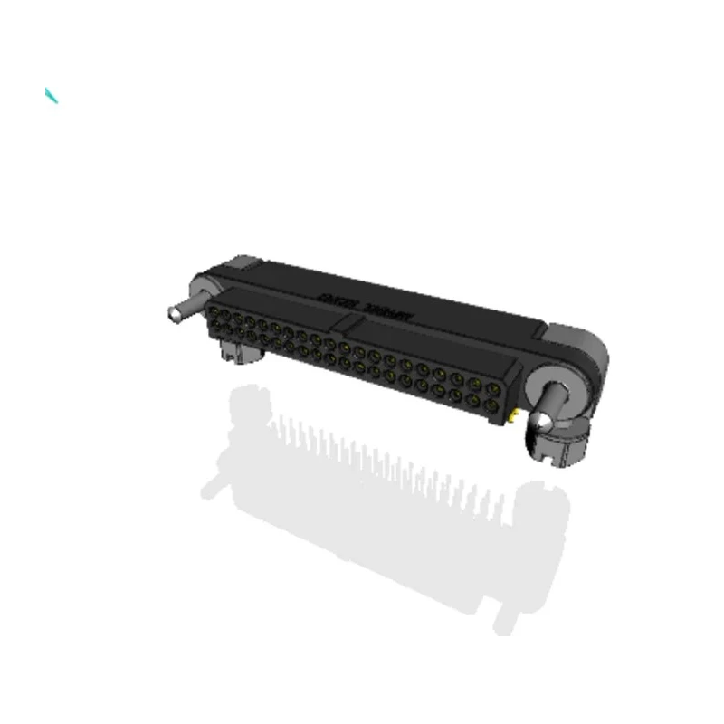 Amphenol Socapex Right Angle PCB Header 40 Contacts 1.27 mm Pitch 2 Row Shrouded MHDAS2M040YCE11