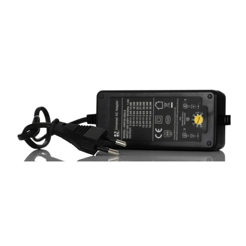 RS PRO 5 Output Power Adapter AC/DC Adapter 2-Pin (EU) 36W 12V, 13.5V, 15V, 5V, 6V, 7.5V, 9V dc 206-4929