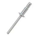 RS PRO Steel Dome Head Blind Rivet 6.4 mm Diameter, 14.5 mm Length, Plain Finish 206-5441