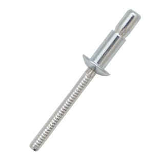RS PRO Steel Dome Head Blind Rivet 6.4 mm Diameter, 14.5 mm Length, Plain Finish 206-5441