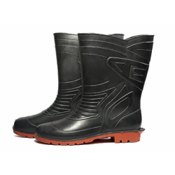 Buy Gum Boot Size 7, Black & Red - Comfort & Protection