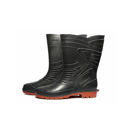 Buy Gum Boot Size 7, Black & Red - Comfort & Protection