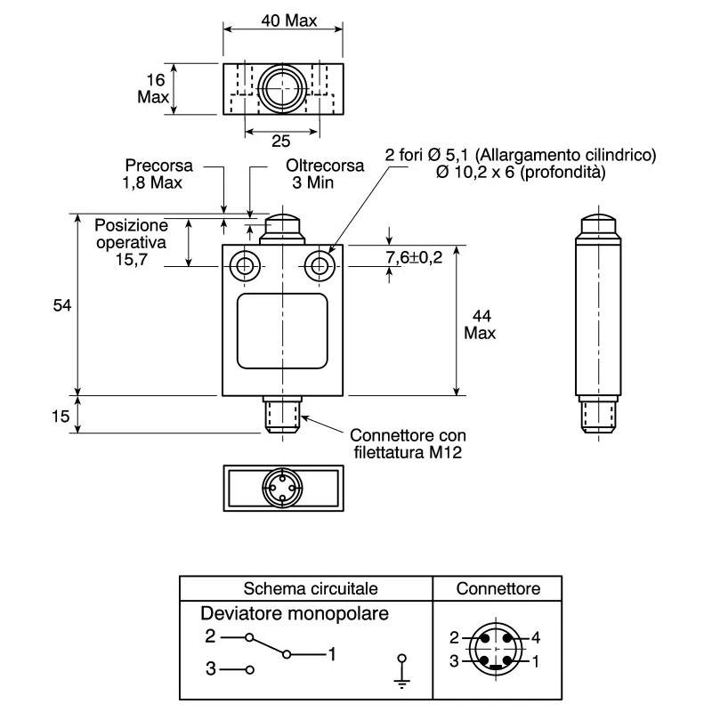 Honeywell PA Series Limit Switch Actuator Accessory for LS Series 6PA43-4