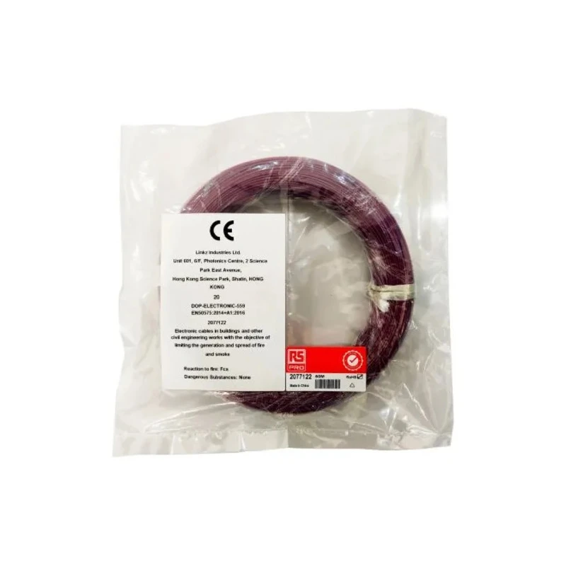 RS PRO Purple Hook Up Wire 30 AWG Silver Plated Copper 50 m Ethylene Tetrafluoroethylene 207-7152