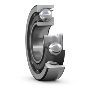 SKF Single Row Angular Contact Ball Bearing 65 mm ID, 120 mm OD, 23 mm Race Width, Steel Cage and Balls 7213 BECBJ