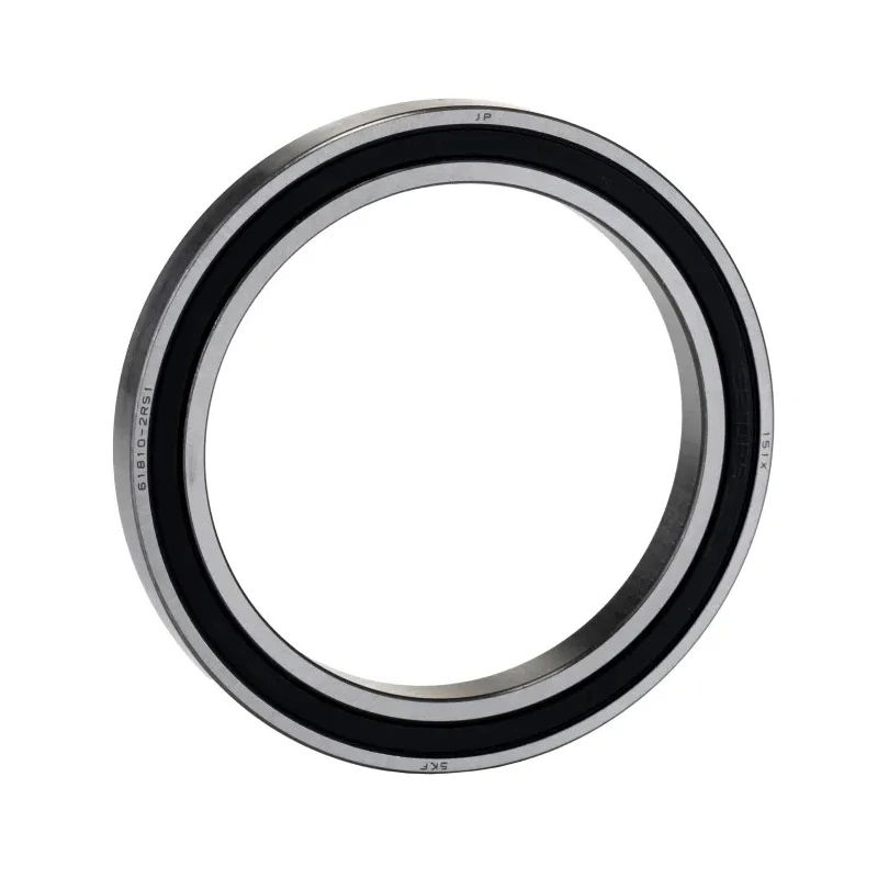 SKF Single Row Deep Groove Ball Bearing 50 mm ID, 65 mm OD, 7 mm Race Width, Sealed Ends 61810-2RS1