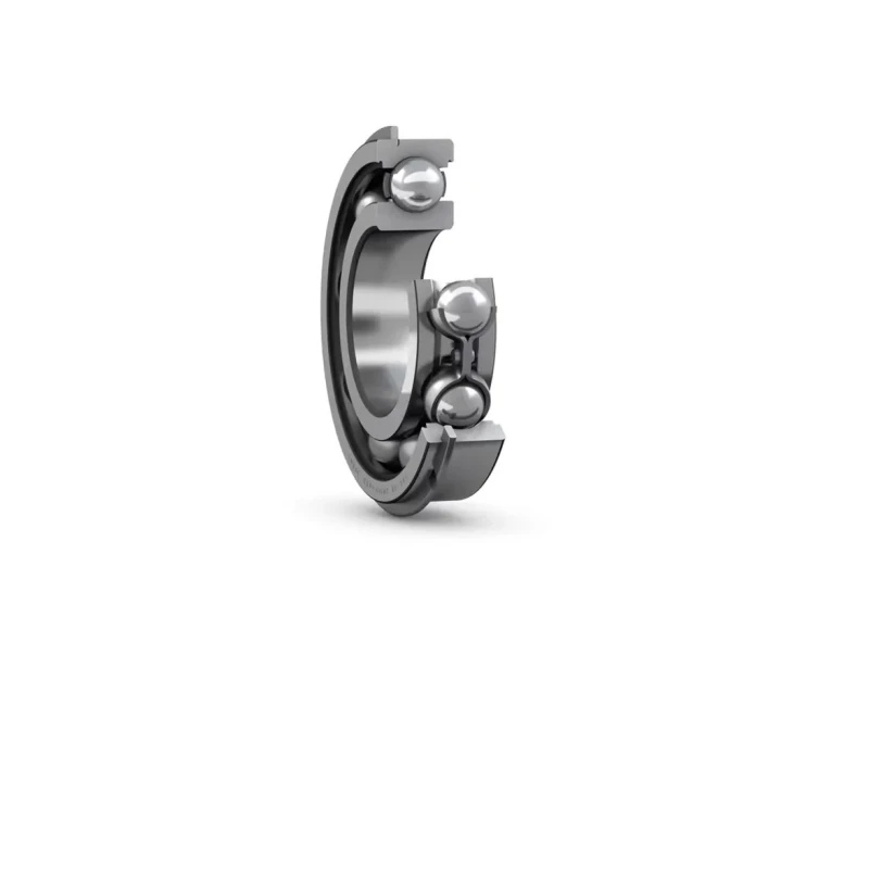 SKF Single Row Deep Groove Ball Bearing 20 mm Inside Diameter, 52 mm Outside Diameter, 15 mm Race Width, Sheet Metal 6304 NR
