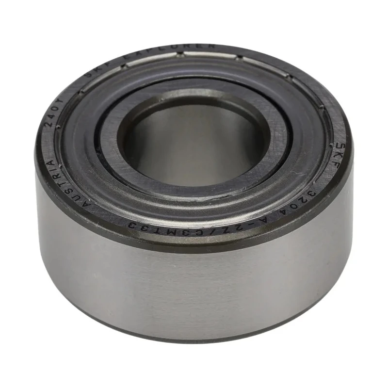 SKF Double Row Angular Contact Ball Bearing 20 mm ID, 47 mm OD, 20.6 mm Race Width 3204 A-2Z/C3MT33