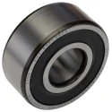 SKF 2 Row Angular Contact Ball Bearing 25 mm ID, 62 mm OD, 25.4 mm Race Width, Sheet Metal Cage, Sealed 3305 A-2RS1TN9/C3MT33