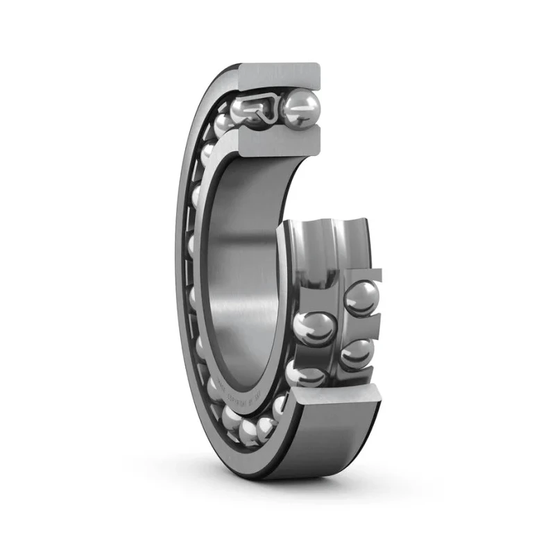 SKF Self-Aligning 2 Row Ball Bearing 30 mm ID 72 mm OD, 27 mm Race Width, Sheet Metal Cage, Steel Balls 2306 K